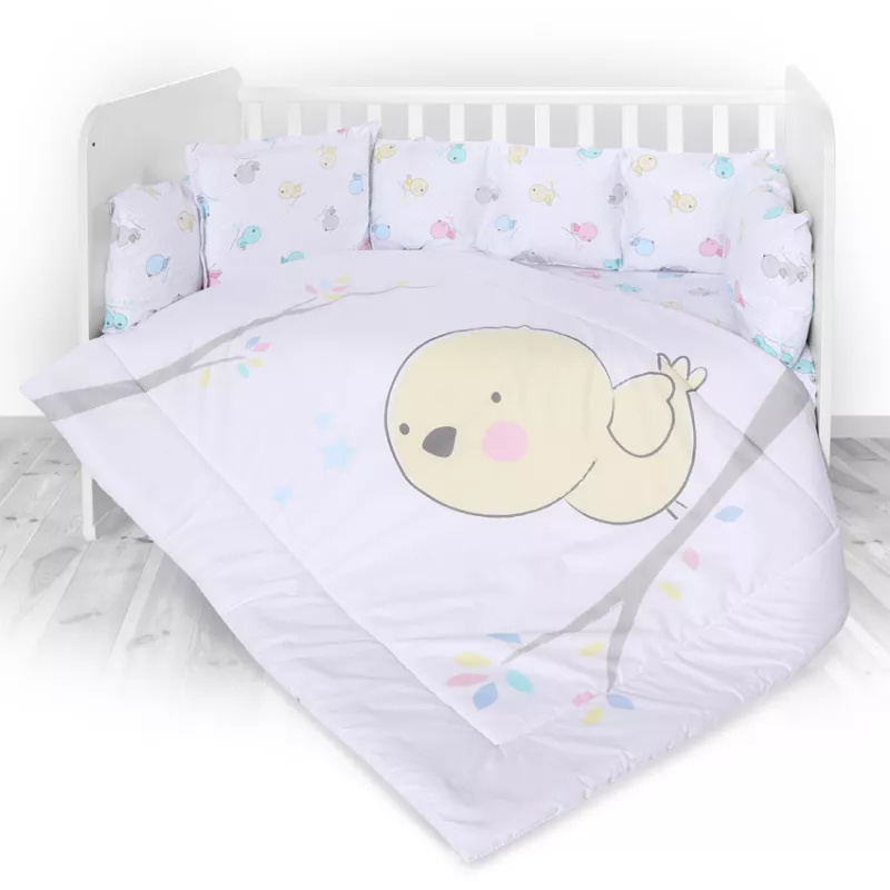 Set lenjerie pat 7 piese, Lily, bumbac ranforce, Chicken 1