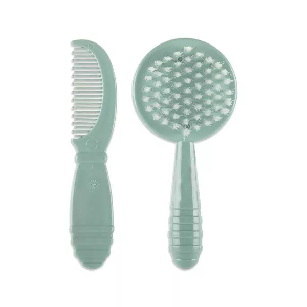 Set pieptan cu perie, 0 luni+, My Friend, Iceberg Green 2