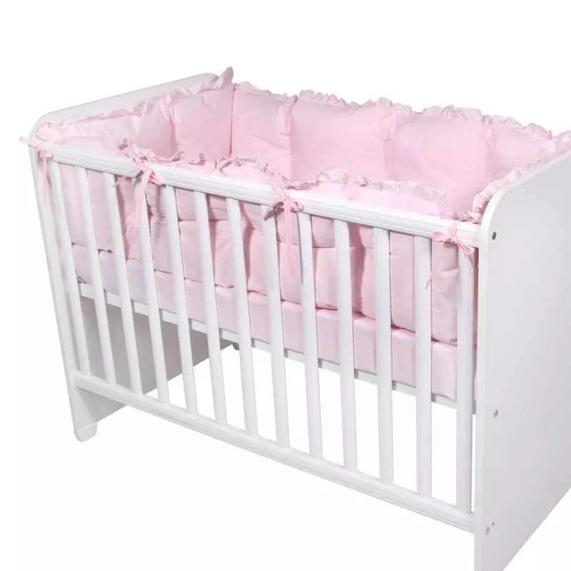 Set protectii laterale pentru pat 4 piese, 60x120 cm, Pink 1
