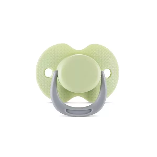 Suzeta cu capac, silicon moale, 0 luni+, Fresh Green 1