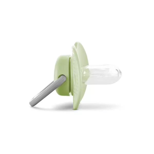 Suzeta cu capac, silicon moale, 0 luni+, Fresh Green 2