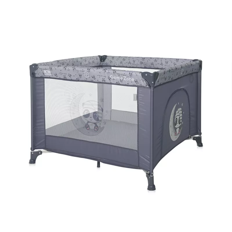Tarc de joaca, Game Zone, 100x100 cm, Cool Grey Pandas 2