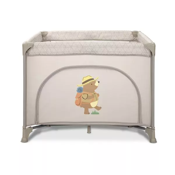Tarc de joaca Play N Relax, 100x100x75 cm, deschidere laterala cu fermoar, geanta de transport, Beige Camping 5