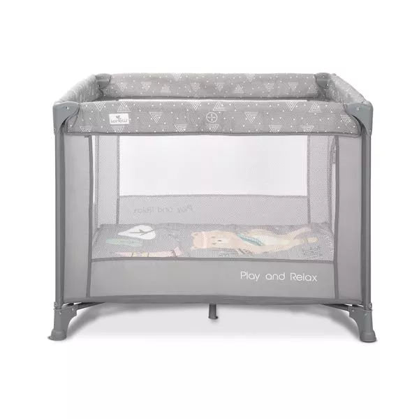 Tarc de joaca Play N Relax, 100x100x75 cm, deschidere laterala cu fermoar, geanta de transport, Grey Adventure 4