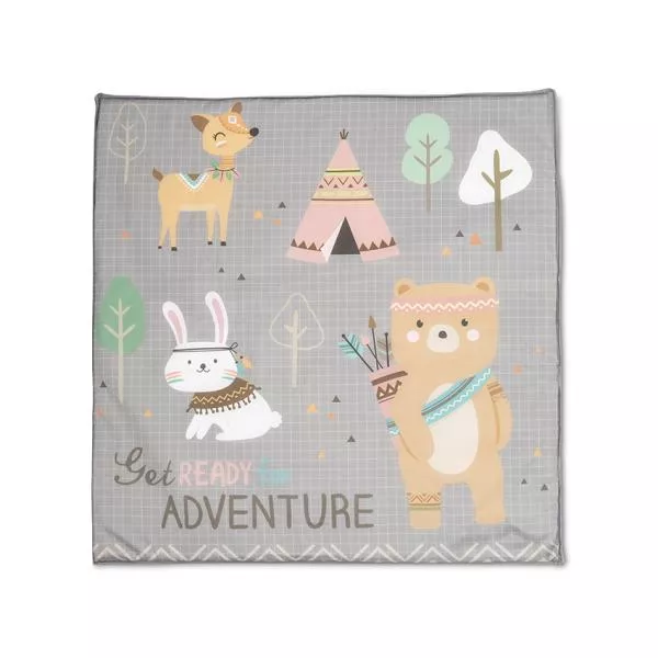 Tarc de joaca Play N Relax, 100x100x75 cm, deschidere laterala cu fermoar, geanta de transport, Grey Adventure 5
