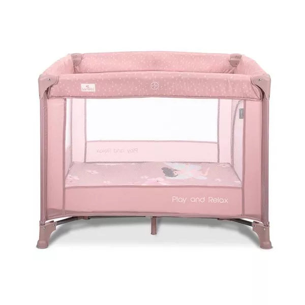 Tarc de joaca Play N Relax, 100x100x75 cm, deschidere laterala cu fermoar, geanta de transport, Blush Pink Fairy 4