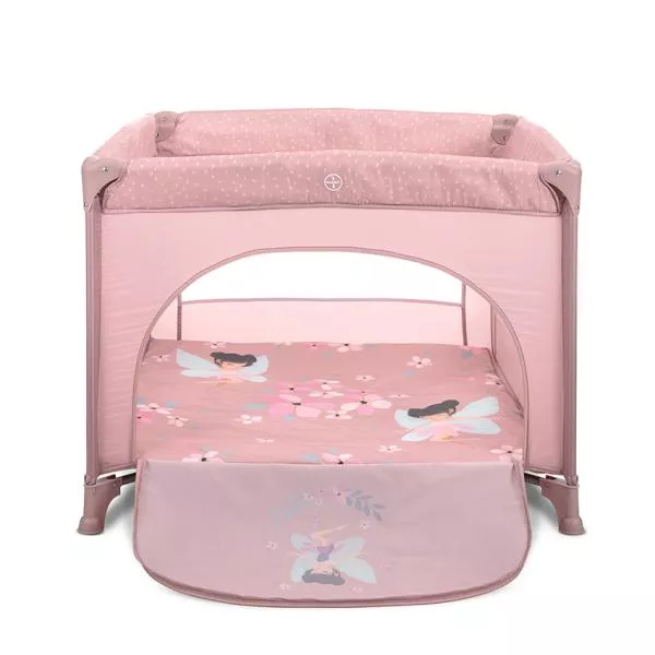 Tarc de joaca Play N Relax, 100x100x75 cm, deschidere laterala cu fermoar, geanta de transport, Blush Pink Fairy 6