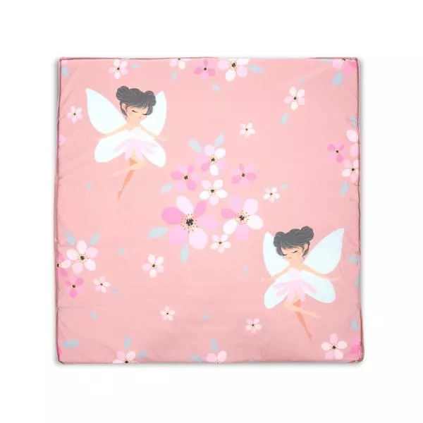Tarc de joaca Play N Relax, 100x100x75 cm, deschidere laterala cu fermoar, geanta de transport, Blush Pink Fairy 7