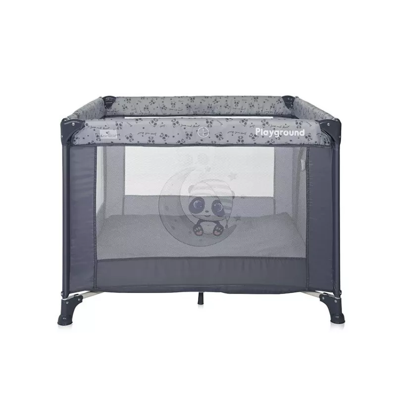Tarc de joaca, Playground, 100x100 cm, Cool Grey Pandas 2