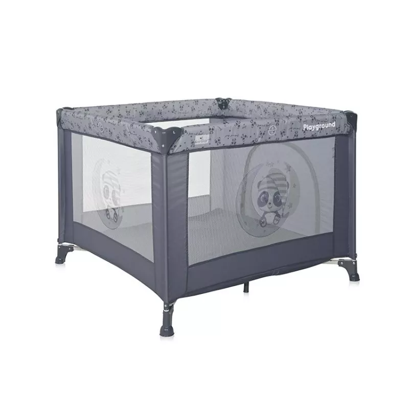 Tarc de joaca, Playground, 100x100 cm, Cool Grey Pandas 3