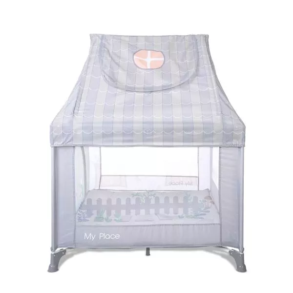 Tarc de joaca tip casuta, My Place, 100 x 100 x 125 cm, Grey 3