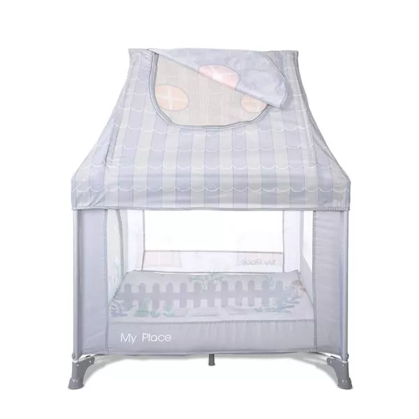 Tarc de joaca tip casuta, My Place, 100 x 100 x 125 cm, Grey 4