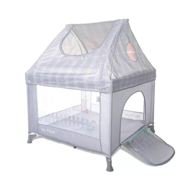 Tarc de joaca tip casuta, My Place, 100 x 100 x 125 cm, Grey 2