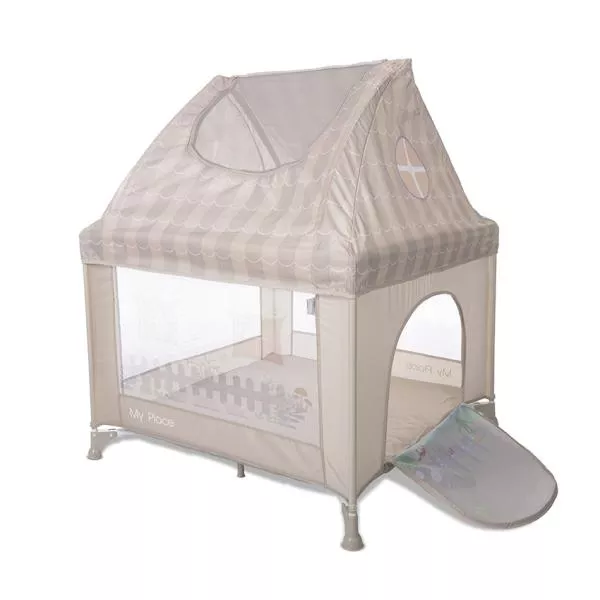 Tarc de joaca tip casuta, My Place, 100 x 100 x 125 cm, Beige 2