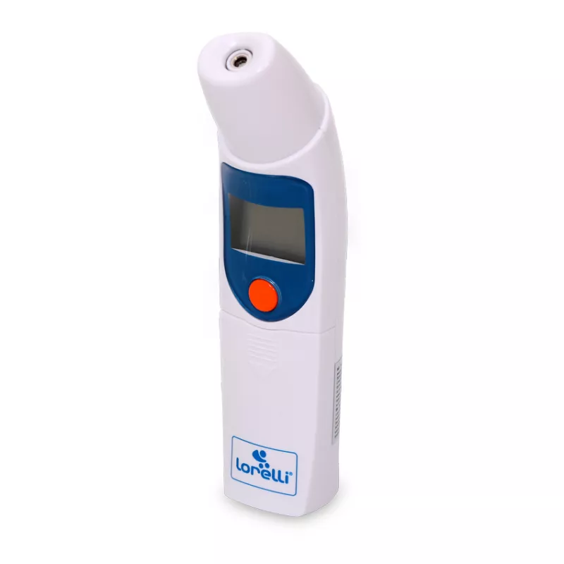 Termometru cu senzor infrarosu, pentru ureche si frunte, suport inclus 1