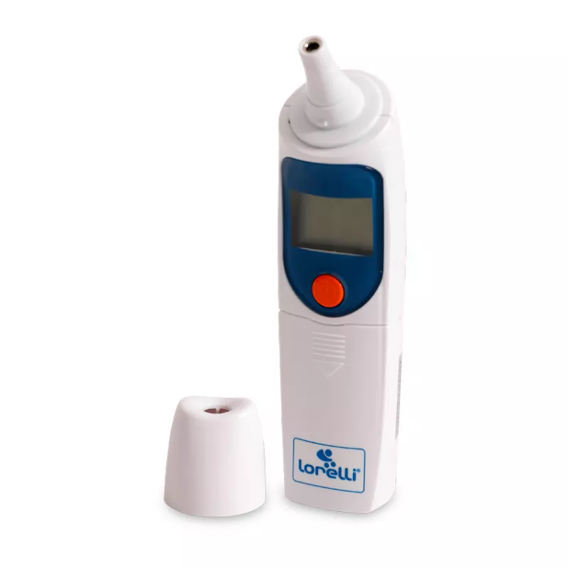 Termometru cu senzor infrarosu, pentru ureche si frunte, suport inclus 3