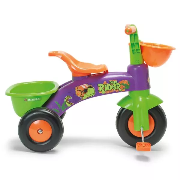 Tricicleta cu pedale pentru copii, Injusa, Dino Rider, inspirata din desenele cu dinozauri, 1-3 ani 2