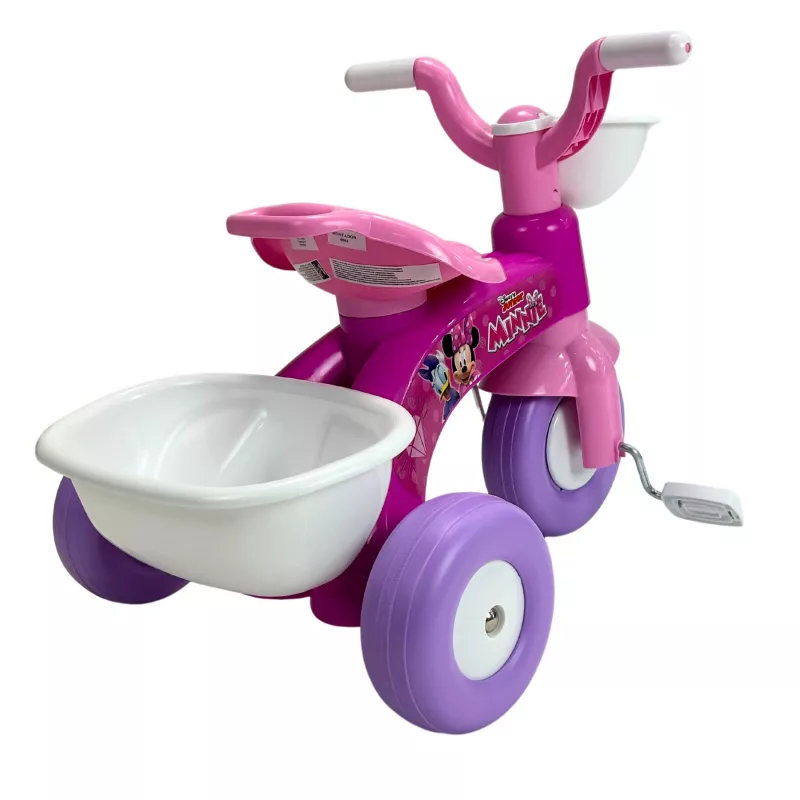 Tricicleta cu pedale pentru copii Injusa, licenta Disney, Minnie Mouse, 1-3 ani, Roz 4