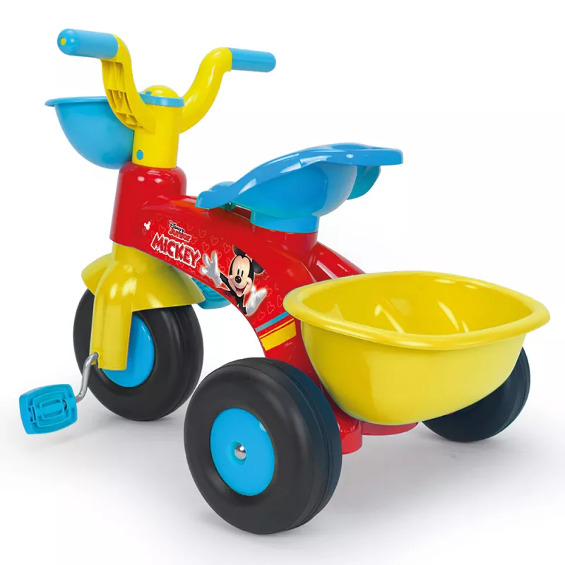 Tricicleta cu pedale pentru copii Injusa, licenta Disney, Mickey Mouse, 1-3 ani, Multicolor 6