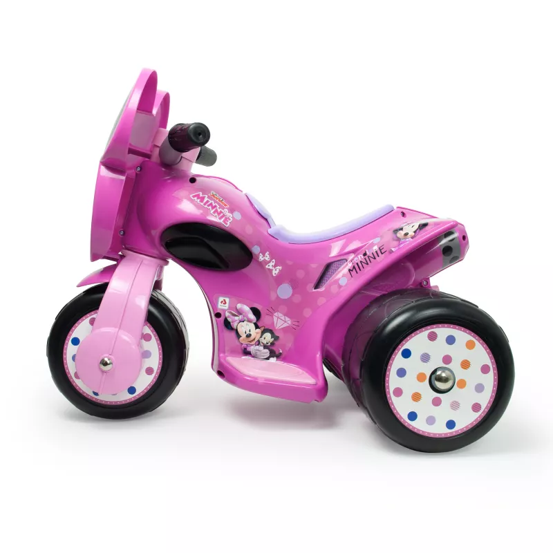 Tricicleta electrica pentru copii Injusa, licenta Disney, Minnie Mouse, 6V, cu pedala de acceleratie, 1-3 ani, Roz 3