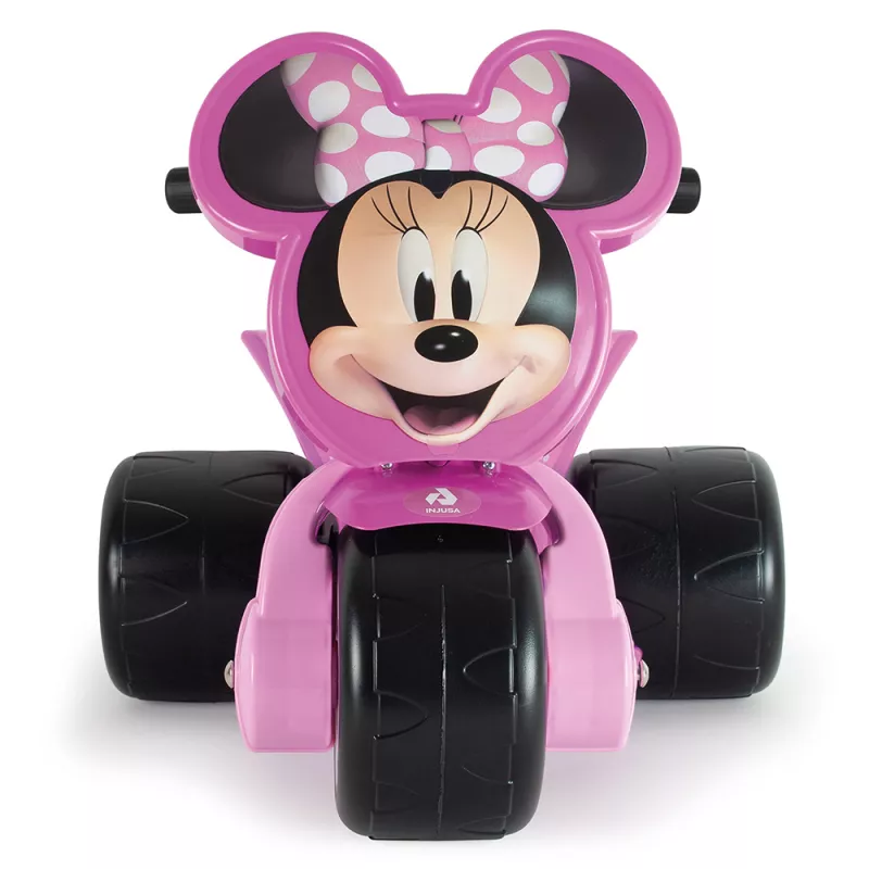 Tricicleta electrica pentru copii Injusa, licenta Disney, Minnie Mouse, 6V, cu pedala de acceleratie, 1-3 ani, Roz 2