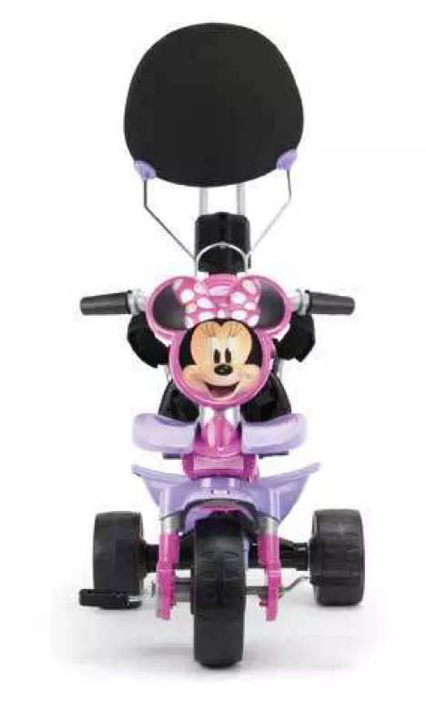 Tricicleta evolutiva pentru copii, Injusa, licenta Disney, Minnie Mouse, cu maner parental, anvelope EVA, 18 luni-3 ani 3