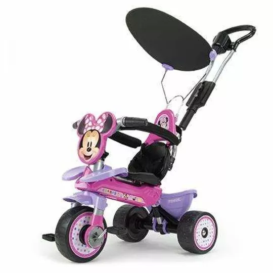 Tricicleta evolutiva pentru copii, Injusa, licenta Disney, Minnie Mouse, cu maner parental, anvelope EVA, 18 luni-3 ani 2