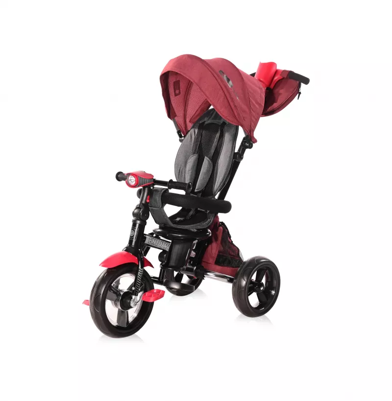 Tricicleta multifunctionala 4in1, Enduro, scaun rotativ, Red & Black Luxe 1