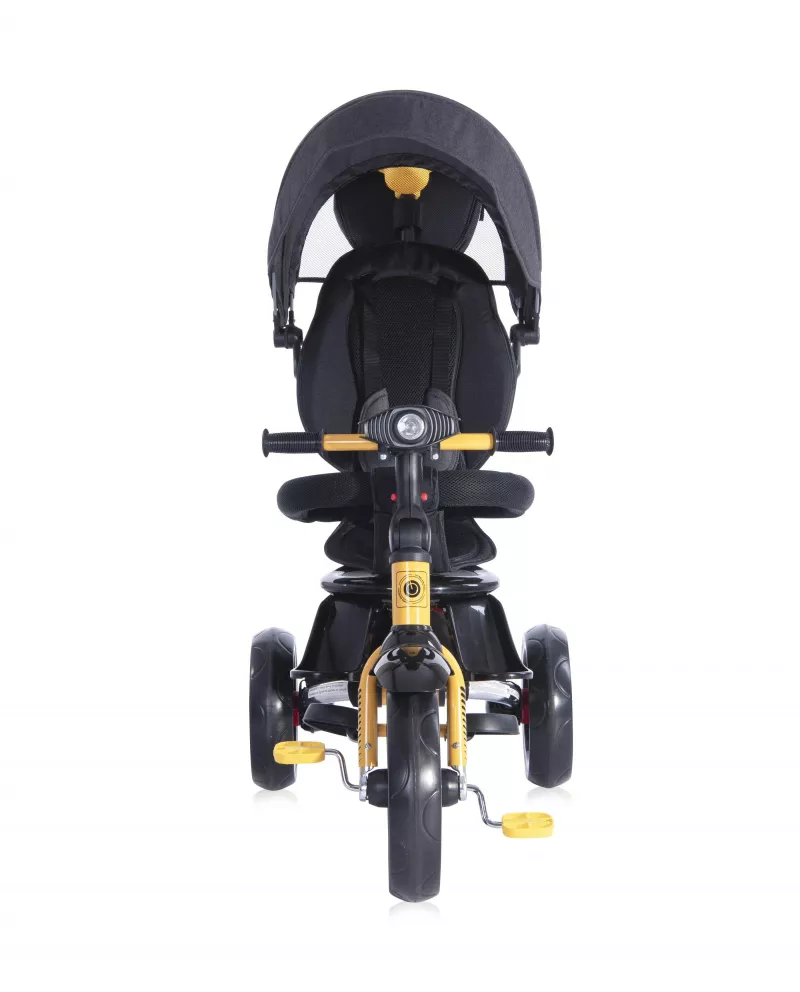 Tricicleta multifunctionala 4in1, Enduro, scaun rotativ, Yellow & Black 2