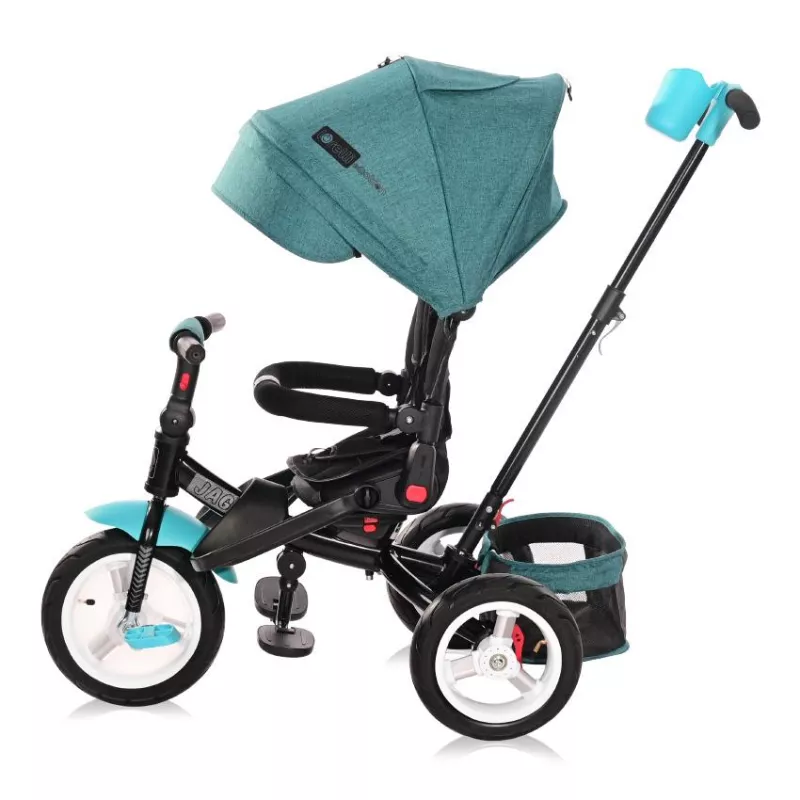 Tricicleta multifunctionala 4in1, Jaguar Air, roti mari cu camera, Green Luxe New 2