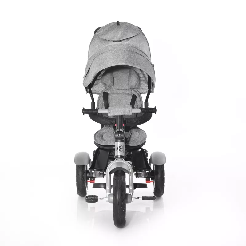 Tricicleta multifunctionala 4in1, Neo Air, roti mari cu camera, Grey Luxe New 2