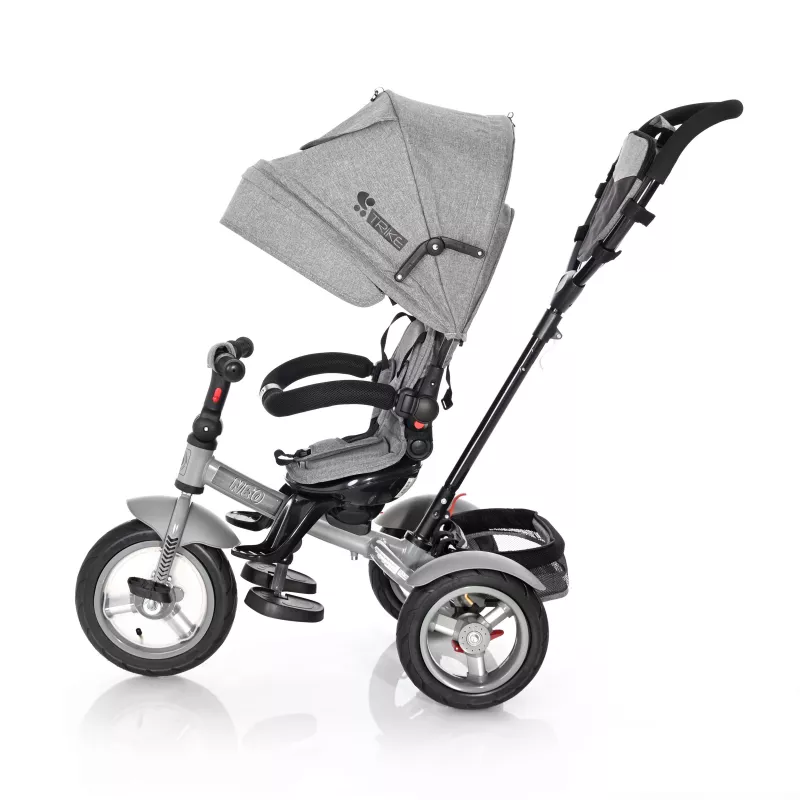 Tricicleta multifunctionala 4in1, Neo Air, roti mari cu camera, Grey Luxe New 3