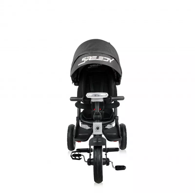 Tricicleta multifunctionala 4in1, Speedy Air, roti cu camera, scaun rotativ, Black 3