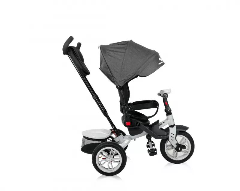 Tricicleta multifunctionala 4in1, Speedy Air, roti cu camera, scaun rotativ, Black 4