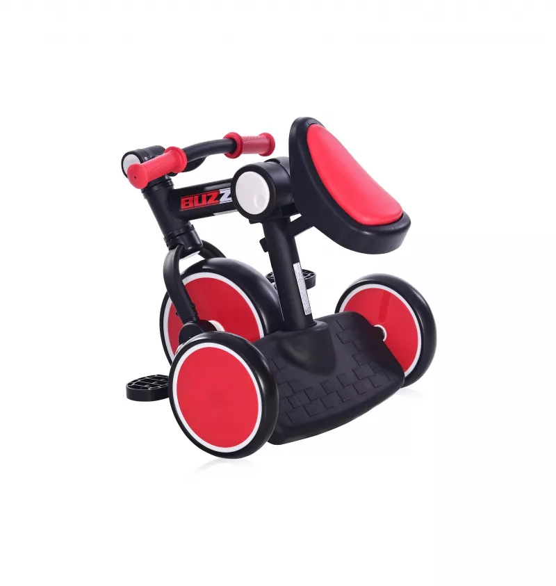 Tricicleta pentru copii, Buzz, complet pliabila, Black & Red 2