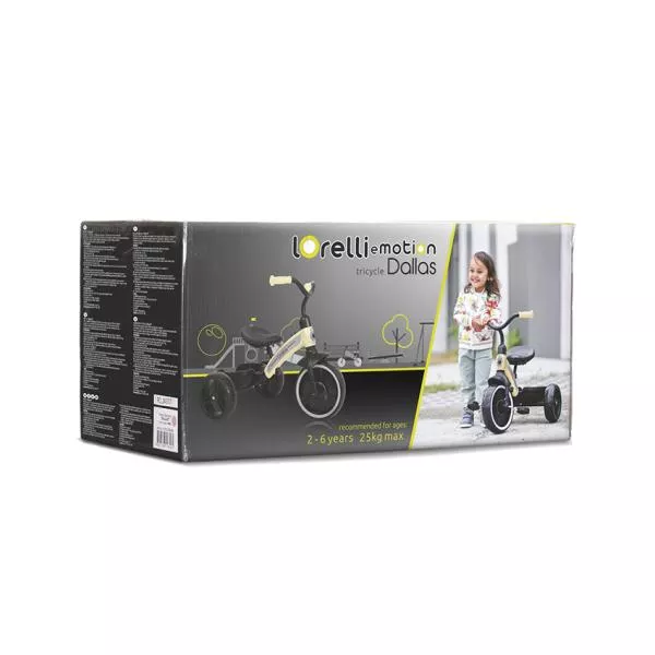 Tricicleta pentru copii, Dallas, sezut reglabil in inaltime, potrivit 2-6 Ani, Beige 5