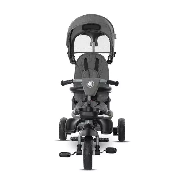 Tricicleta pentru copii, Freccia, multifunctionala, pliabila, sezut rotativ 360 grade, Grey & Black 2