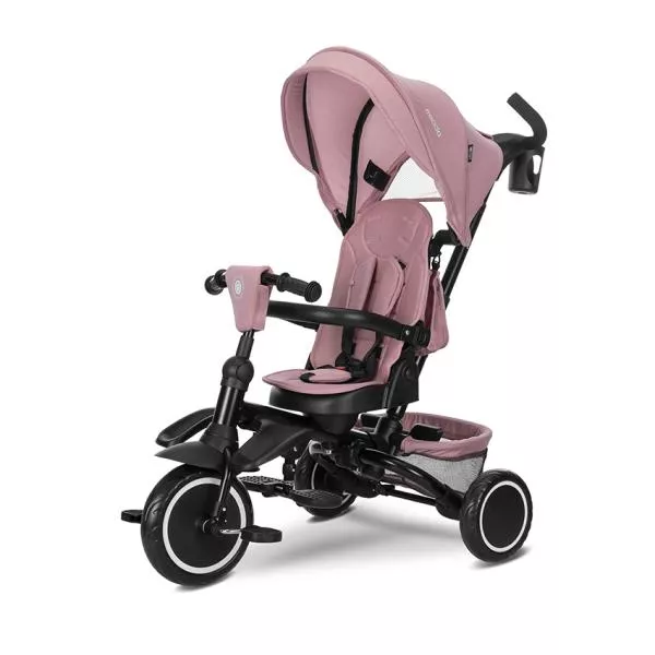 Tricicleta pentru copii, Freccia, multifunctionala, pliabila, sezut rotativ 360 grade, Pink 1