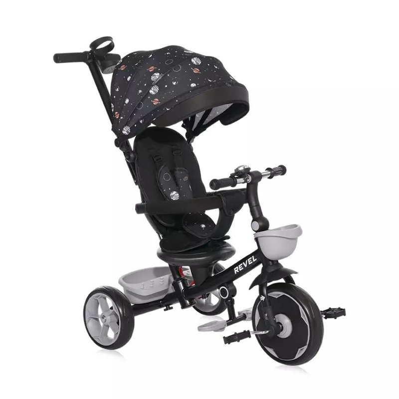 Tricicleta pentru copii, Revel, sezut rotativ la 360 grade, 1-5 Ani, Black Cosmos 1