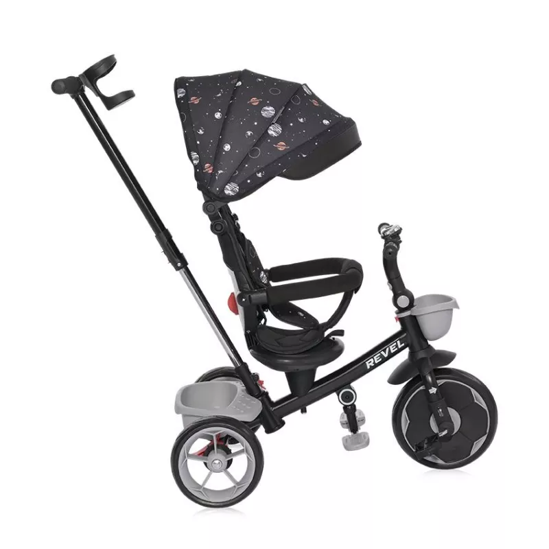 Tricicleta pentru copii, Revel, sezut rotativ la 360 grade, 1-5 Ani, Black Cosmos 2