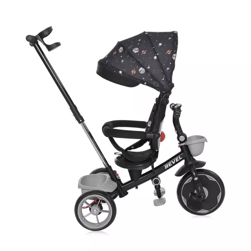 Tricicleta pentru copii, Revel, sezut rotativ la 360 grade, 1-5 Ani, Black Cosmos 3