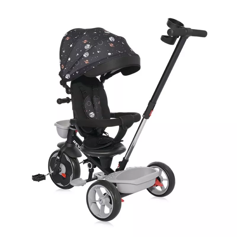 Tricicleta pentru copii, Revel, sezut rotativ la 360 grade, 1-5 Ani, Black Cosmos 5