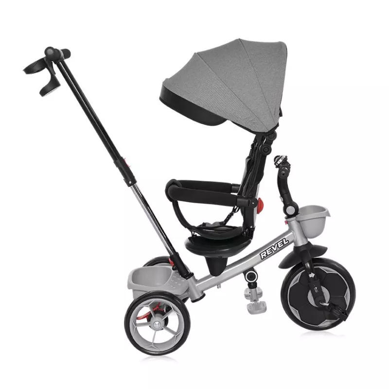 Tricicleta pentru copii, Revel, sezut rotativ la 360 grade, 1-5 Ani, Grey 3