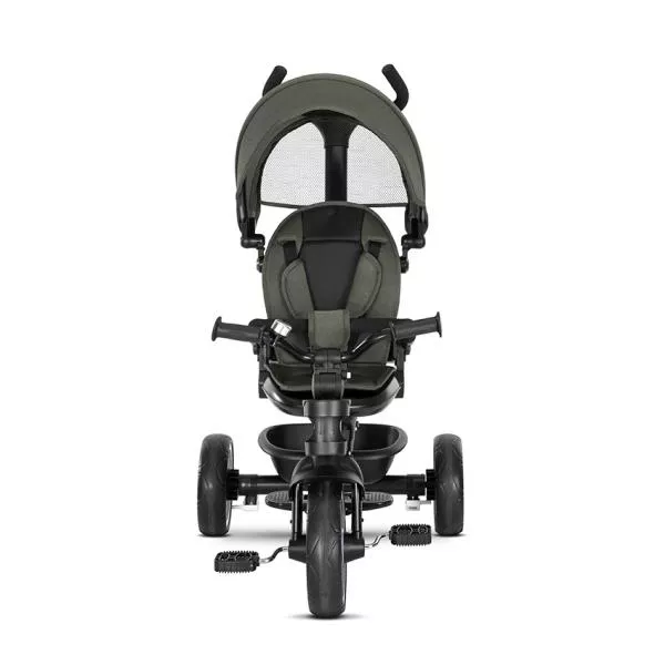Tricicleta pentru copii, Tino, sezut rotativ 360 grade, scaun rabatabil, control parental, Green 2