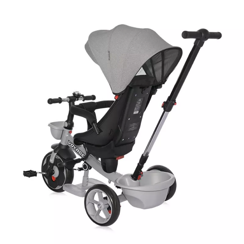 Tricicleta pentru copii, Voyage, cu sezut reversibil, 1-5 Ani, Grey 6