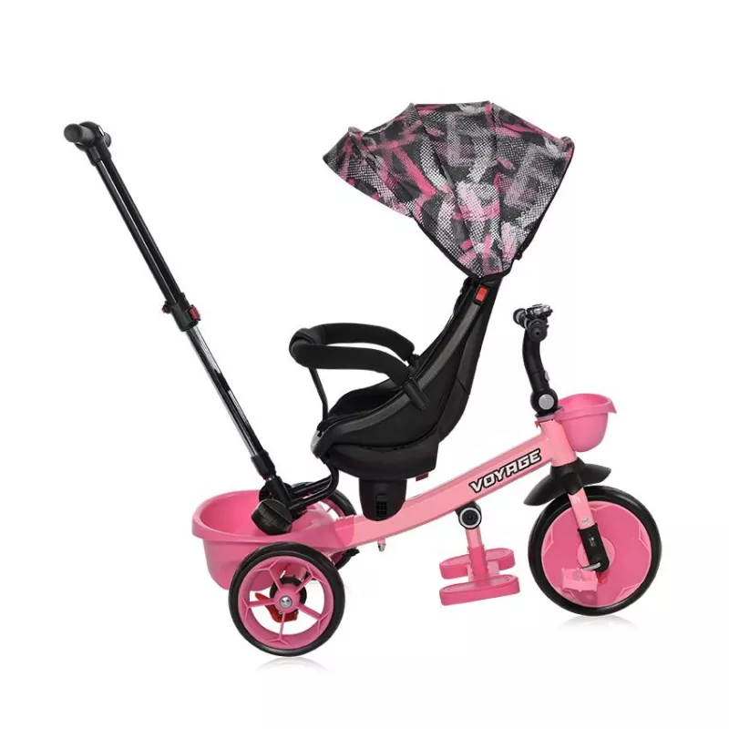 Tricicleta pentru copii, Voyage, cu sezut reversibil, 1-5 Ani, Pink 3