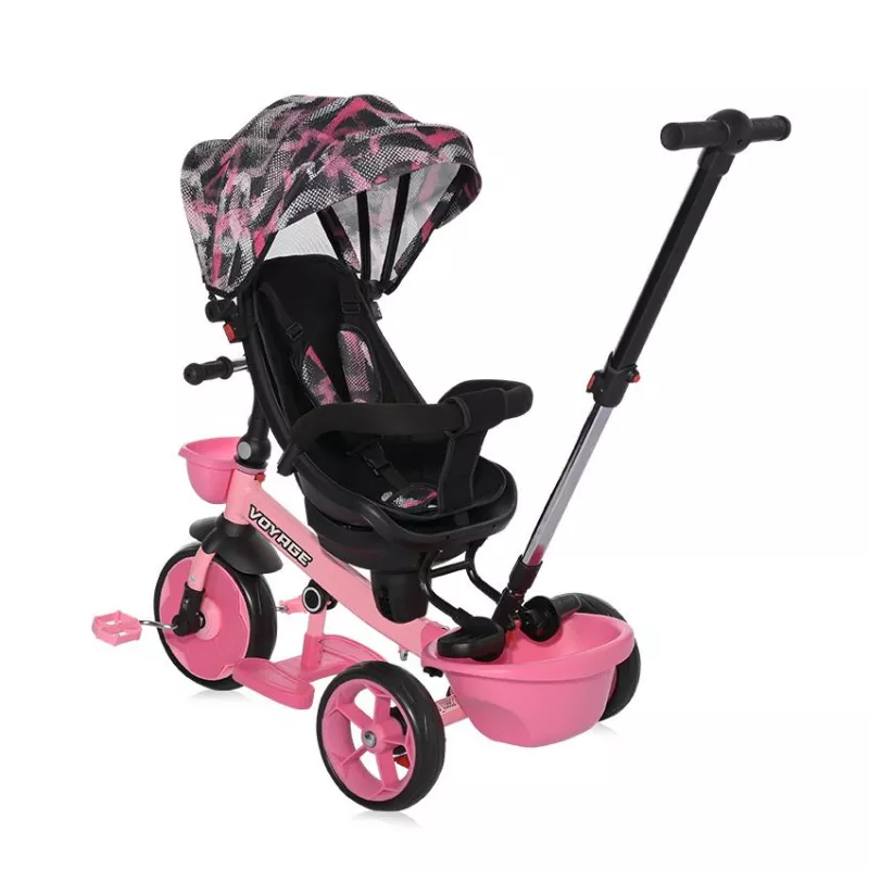 Tricicleta pentru copii, Voyage, cu sezut reversibil, 1-5 Ani, Pink 5