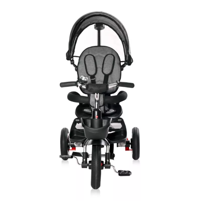 Tricicleta pentru copii, Zippy Air, control parental, 12-36 luni, Graphite 2