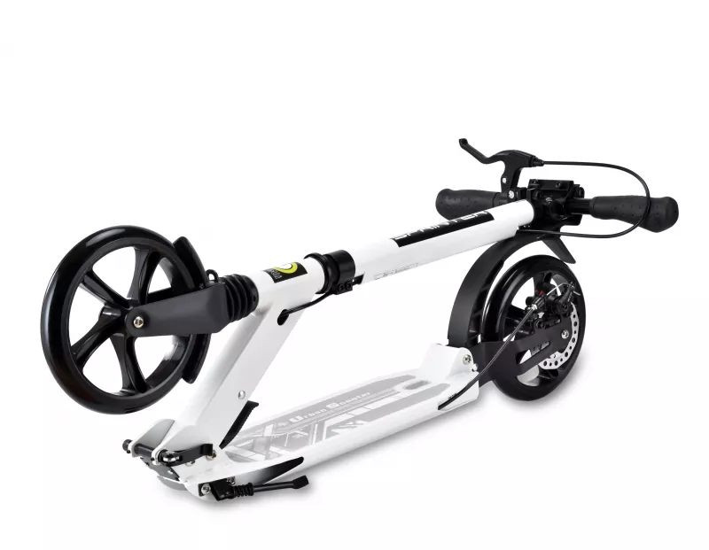 Trotineta pentru adolescenti si adulti, Sprinter, pliabila, frana pe disc, White 3