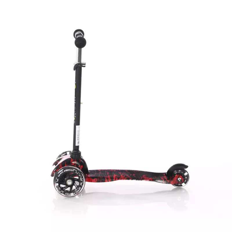 Trotineta pentru copii, 3 Ani+, 3 roti cu leduri, Mini, Red Fire 3